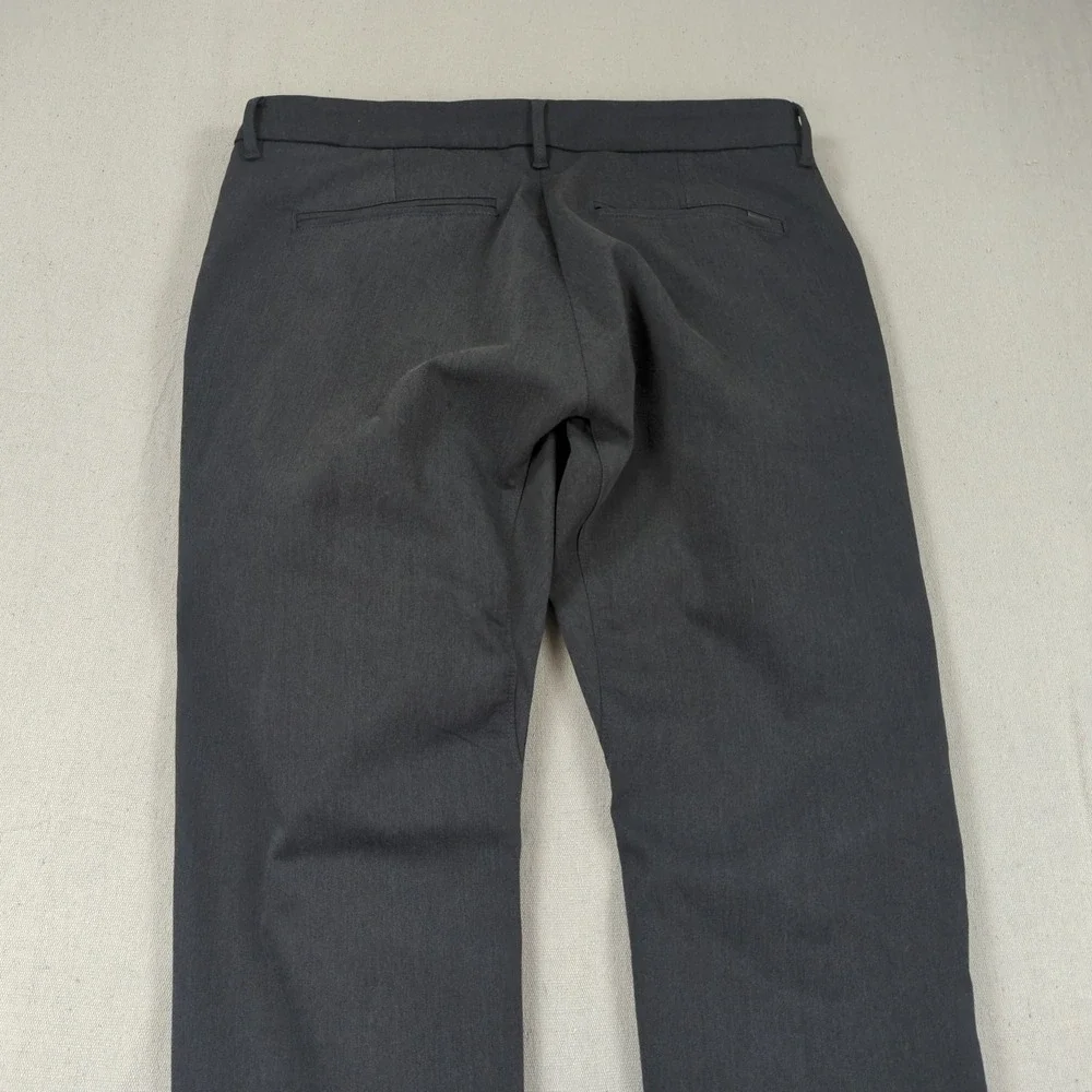 Du/er Pants Mens 38x32 Gray Smart Stretch Slim Trouser